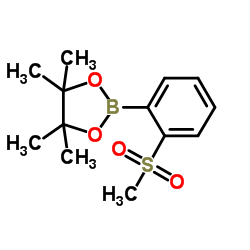 (2-Methyl sulfonyl penyl)boronic acid pinacol ester Structure