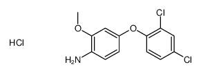 4-(2,4-dichlorophenoxy)-2-methoxyaniline,hydrochloride结构式