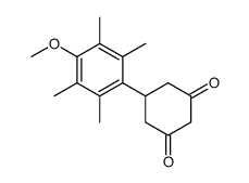 5-(4-methoxy-2,3,5,6-tetramethylphenyl)cyclohexane-1,3-dione结构式