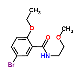 5-Bromo-2-ethoxy-N-(2-methoxyethyl)benzamide Structure