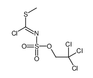 N-(2,2,2-Trichloroethoxysulfonyl)carbonchlorothioic acid S methyl ester Structure