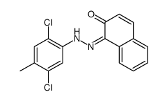 1-[(2,5-dichloro-4-methylphenyl)hydrazinylidene]naphthalen-2-one结构式