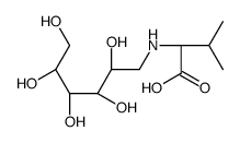 (2S)-3-methyl-2-[[(2S,3R,4R,5R)-2,3,4,5,6-pentahydroxyhexyl]amino]buta noic acid结构式