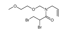 2,3-dibromo-N-(2-methoxyethoxymethyl)-N-prop-2-enylpropanamide Structure