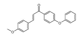 3-(4-methoxyphenyl)-1-(4-phenoxyphenyl)prop-2-en-1-one结构式