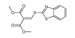 dimethyl 2-(1,3-benzothiazol-2-ylsulfanylmethylidene)propanedioate Structure