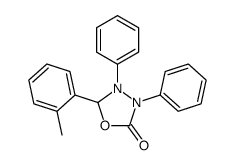 5-(2-methylphenyl)-3,4-diphenyl-1,3,4-oxadiazolidin-2-one Structure