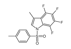 4,5,6,7-tetrafluoro-3-methyl-1-(4-methylphenyl)sulfonylindole Structure