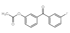 3-ACETOXY-3'-FLUOROBENZOPHENONE structure