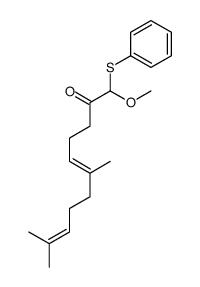 1-methoxy-6,10-dimethyl-1-phenylsulfanylundeca-5,9-dien-2-one Structure