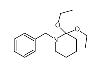 1-benzyl-2,2-diethoxypiperidine Structure