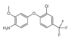 4-[2-chloro-4-(trifluoromethyl)phenoxy]-2-methoxyaniline Structure