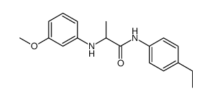 N-(4-ethylphenyl)-2-(3-methoxyanilino)propanamide Structure