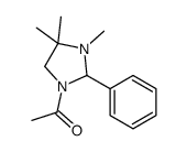 1-(3,4,4-trimethyl-2-phenylimidazolidin-1-yl)ethanone Structure