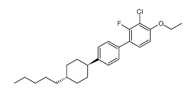 1,1'-Biphenyl, 3-chloro-4-ethoxy-2-fluoro-4'-(trans-4-pentylcyclohexyl) Structure