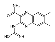 3-(carbamoylamino)-6,7-dimethylquinoxaline-2-carboxamide结构式