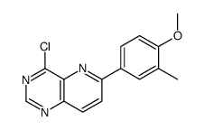 4-chloro-6-(4-methoxy-3-methylphenyl)pyrido[3,2-d]pyrimidine结构式