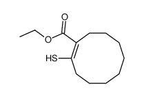 ethyl 2-sulfanylcyclodecene-1-carboxylate结构式