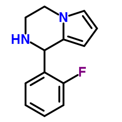 1-(2-Fluorophenyl)-1,2,3,4-tetrahydropyrrolo[1,2-a]pyrazine structure