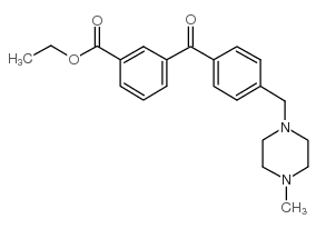 3-CARBOETHOXY-4'-(4-METHYLPIPERAZINOMETHYL) BENZOPHENONE structure