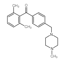 2,6-DIMETHYL-4'-(4-METHYLPIPERAZINOMETHYL) BENZOPHENONE structure