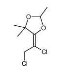 5-(1,2-dichloroethylidene)-2,4,4-trimethyl-1,3-dioxolane结构式