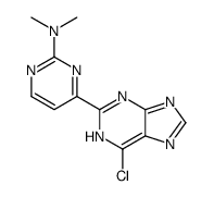 4-(6-chloro-7H-purin-2-yl)-N,N-dimethylpyrimidin-2-amine Structure