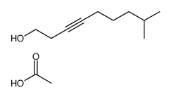 acetic acid,8-methylnon-3-yn-1-ol Structure