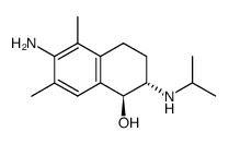 (1S,2S)-6-Amino-2-isopropylamino-5,7-dimethyl-1,2,3,4-tetrahydro-naphthalen-1-ol结构式