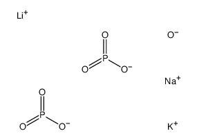 Metaphosphoric acid, lithium potassium sodium salt结构式