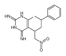 5-(1-nitro-4-phenylpentan-2-yl)pyrimidine-2,4,6-triamine结构式