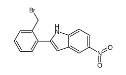 2-[2-(bromomethyl)phenyl]-5-nitro-1H-indole Structure
