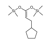 2-methylcyclopentyl-1,1-bis(trimethylsiloxy)ethene结构式