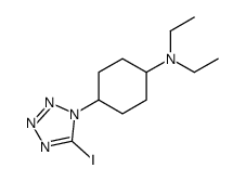 N,N-diethyl-4-(5-iodotetrazol-1-yl)cyclohexan-1-amine结构式