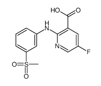 5-fluoro-2-(3-methylsulfonylanilino)pyridine-3-carboxylic acid Structure