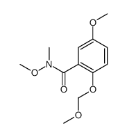 N,5-dimethoxy-2-(methoxymethoxy)-N-methylbenzamide结构式