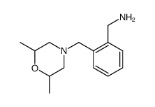 Benzenemethanamine, 2-[(2,6-dimethyl-4-morpholinyl)methyl] Structure