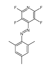 trans-2,3,5,6-tetrafluoro-4-(2,4,6-trimethylphenylazo)pyridine结构式