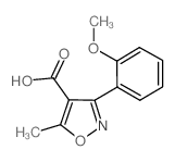 3-(2-METHOXYPHENYL)-5-METHYLISOXAZOLE-4-CARBOXYLIC ACID structure