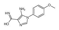 5-amino-1-(4-methoxyphenyl)imidazole-4-carboxamide structure