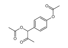 [4-(1-acetyloxy-2-oxopropyl)phenyl] acetate Structure