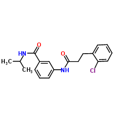 3-{[3-(2-Chlorophenyl)propanoyl]amino}-N-isopropylbenzamide结构式