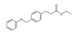 ethyl 3-(4-(phenoxymethyl)phenyl)propanoate结构式