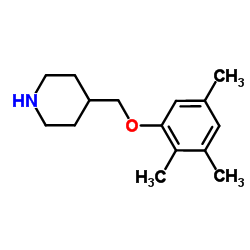 4-[(2,3,5-Trimethylphenoxy)methyl]piperidine Structure