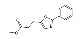 3-(5-phenyl-[2]thienyl)-propionic acid methyl ester结构式