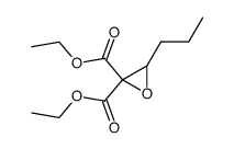 3-propyl-oxirane-2,2-dicarboxylic acid diethyl ester结构式