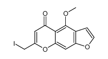 7-iodomethyl-4-methoxy-furo[3,2-g]chromen-5-one Structure