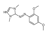 (2,4-dimethoxyphenyl)-(1,4-dimethyl-1,5-dihydro-1,2,4-triazol-1-ium-5-yl)diazene结构式