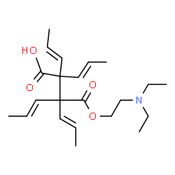 4-[2-(diethylamino)ethyl] hydrogen 2-(tetrapropenyl)succinate结构式