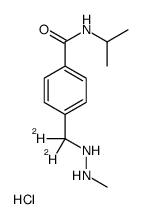 4-[dideuterio-(2-methylhydrazinyl)methyl]-N-propan-2-ylbenzamide,hydrochloride结构式